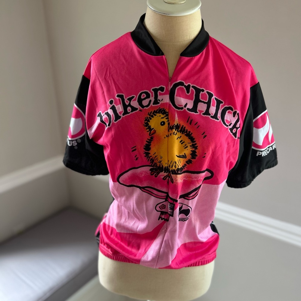 NWT Biker Chick Pink Cycling Jersey